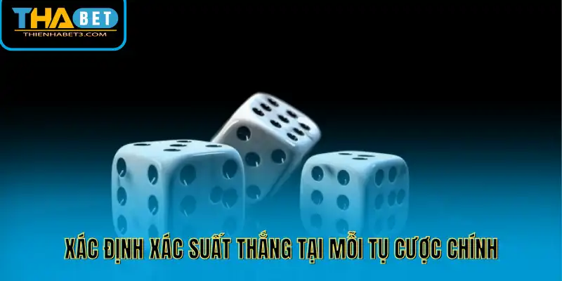 Sicbo Thienhabet - Hướng Dẫn Chơi Và Chiến Thuật Thắng Đậm 4 Xác định xác suất thắng tại mỗi tụ cược chính