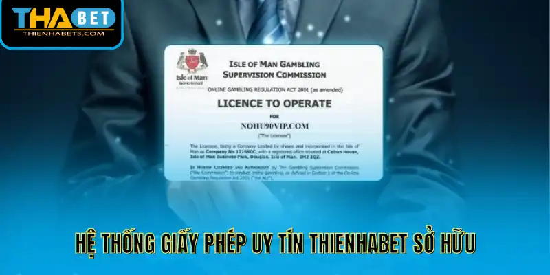 Hệ thống giấy phép uy tín Thienhabet sở hữu